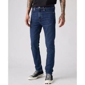 LEVIS 510 Skinny Fit Jeans Dark Indigo Denim Stretch‎ Mens Sz 28x28